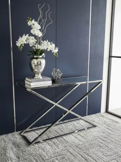 Elize Çapraz Ayak Aynalı Dresuar Paslanmaz Çelik