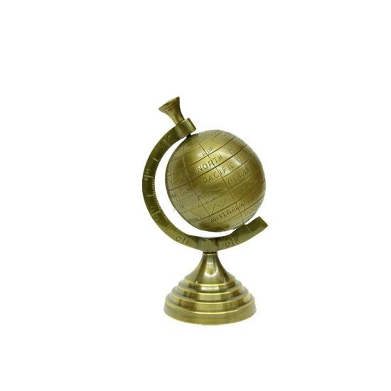 DEKORATİF BİBLO METAL KÜRE BRONZ RENK