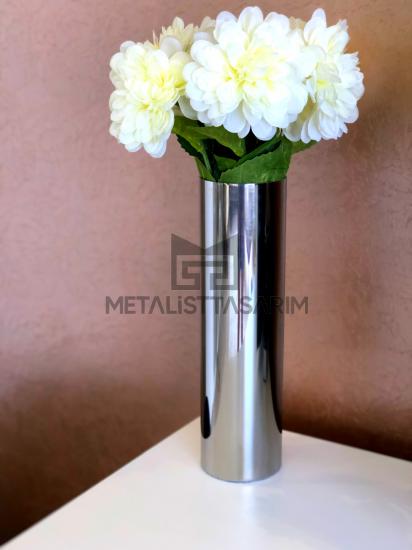 Hira Dekoratif Vazo Paslanmaz Çelik 30cm